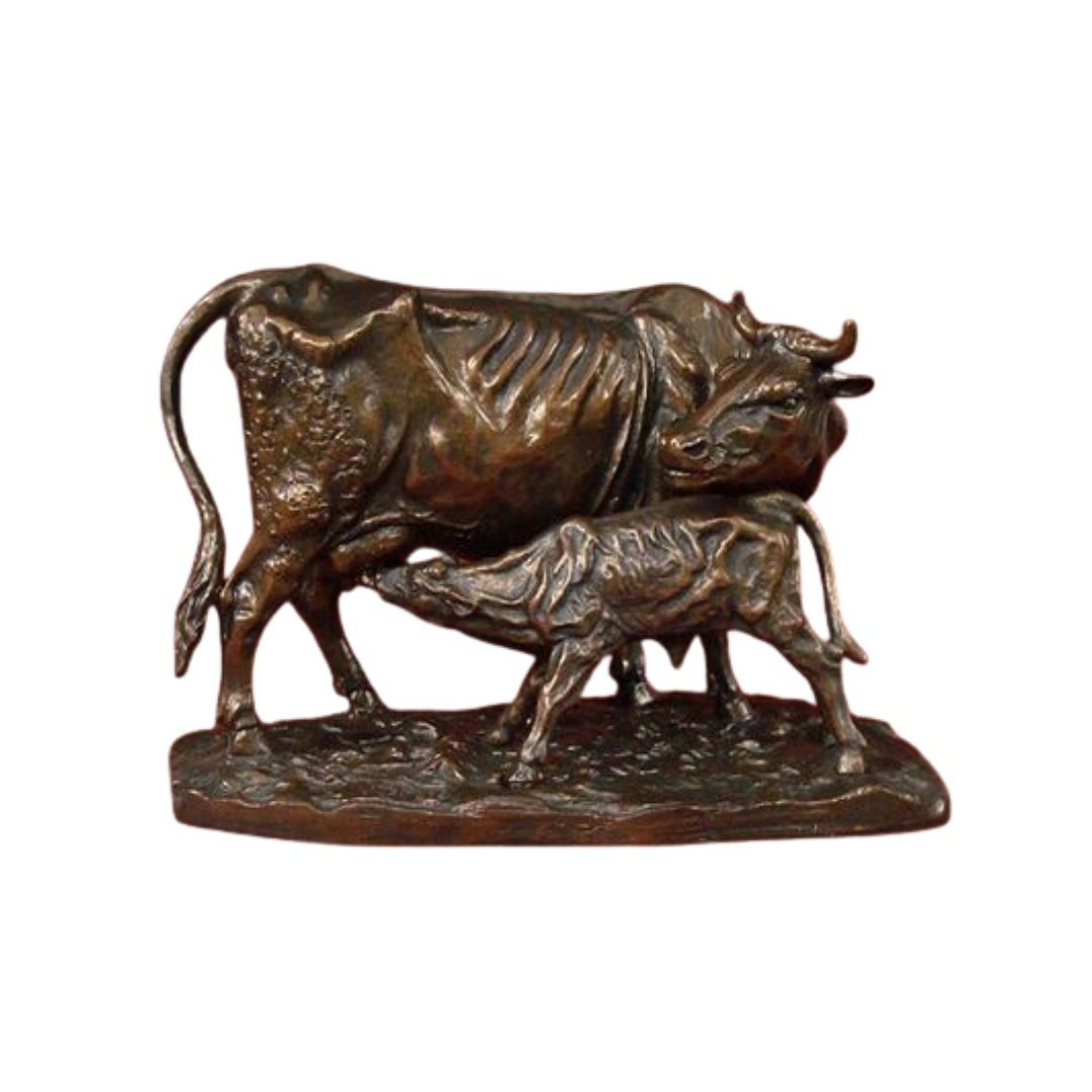 Statuette "Vache et Veau"