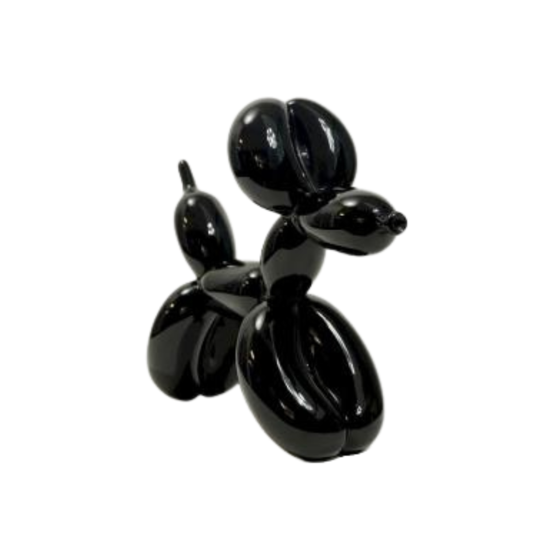 Statue Chien Ballon Noir