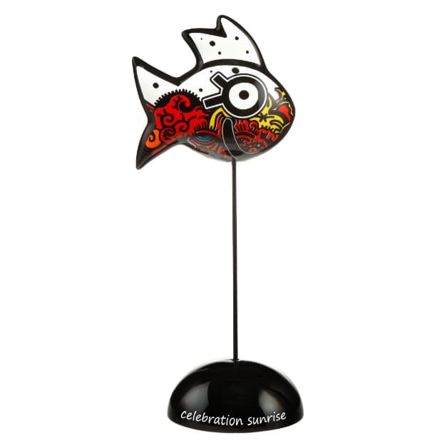 Figurine Poisson Orange« Celebration Sunrise » de Billy The Artist