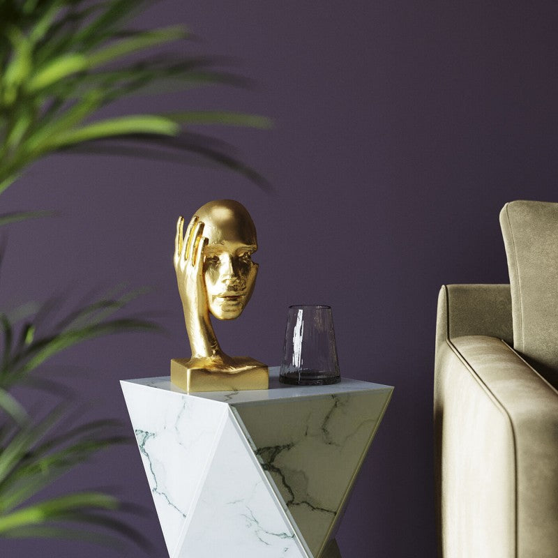 Déco Visage Main Dorée