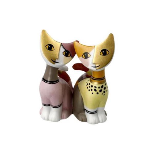 Figurine Porcelaine Arianna e Lio Chats Rosina Wachtmeister Goebel