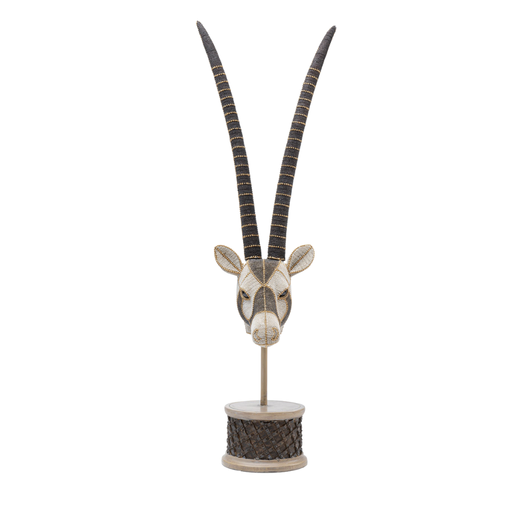 Sculpture “Antelope Head Pearls 79”