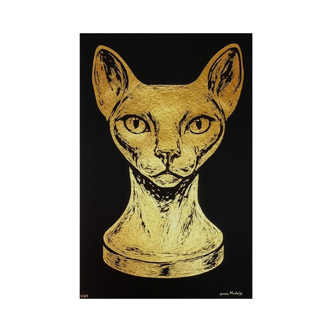 Tableau “Sphynx (Noir)”