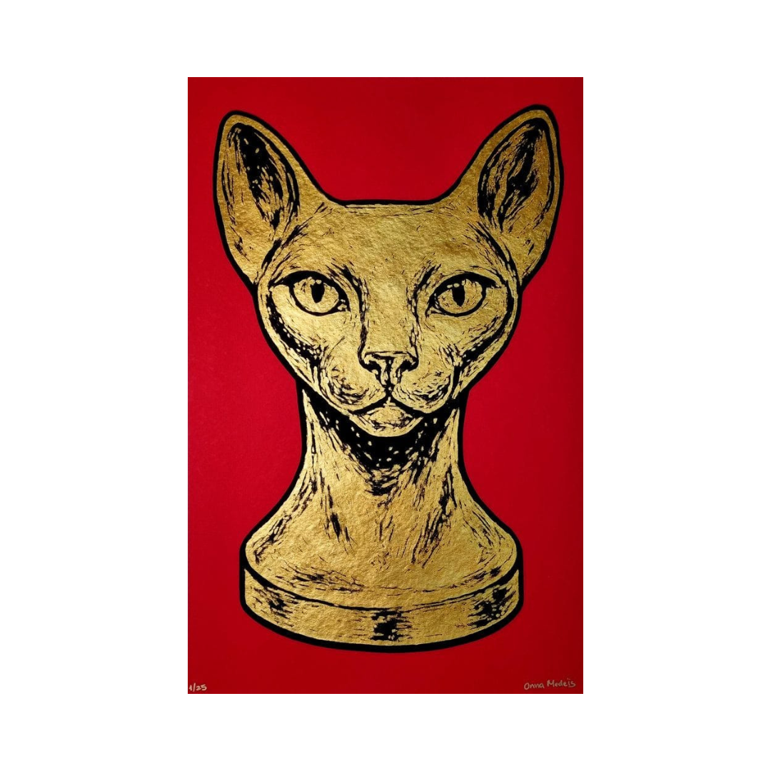 Tableau “Sphynx (Rouge)”