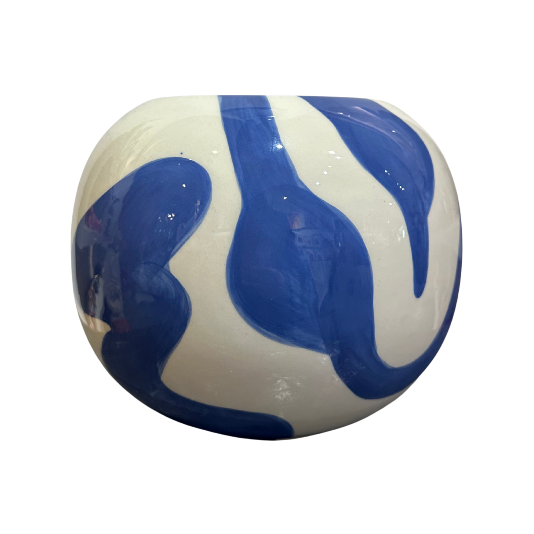 Vase "Motifs Bleus"