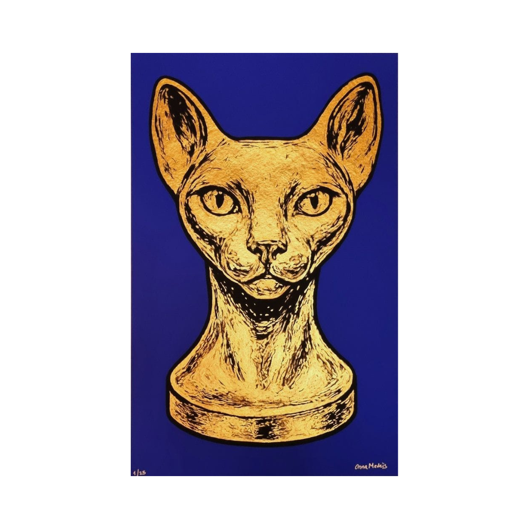 Tableau “Sphynx (Bleu K)”