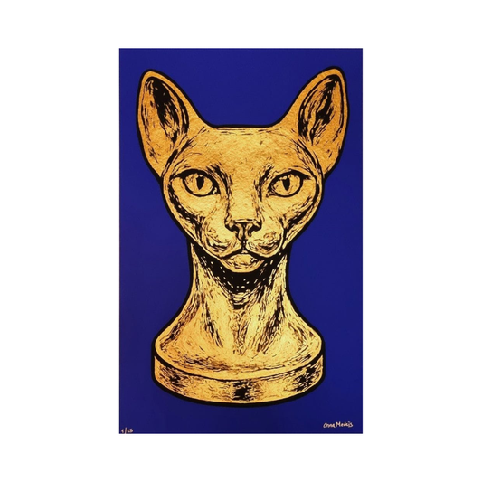 Tableau “Sphynx (Bleu K)”
