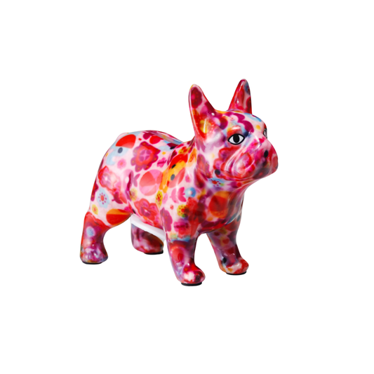 Tirelire "Bulldog Français Rose" (Petite Taille)