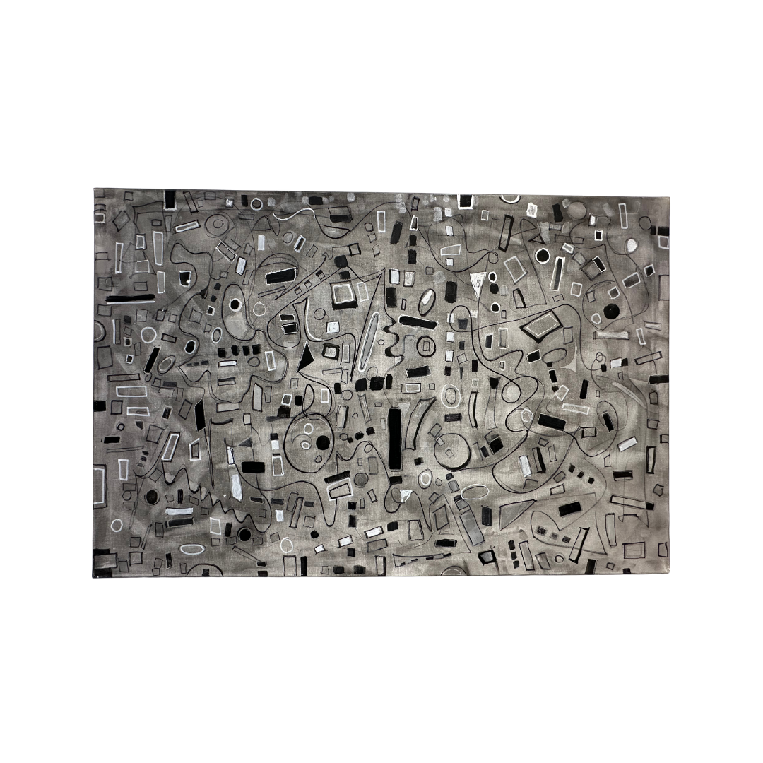 Tableau “Composition Abstraite Métallique”