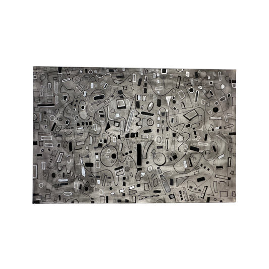 Tableau “Composition Abstraite Métallique”