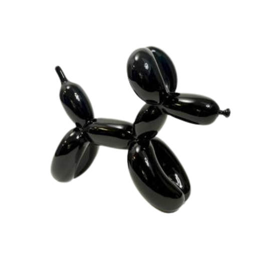 Statue Chien Ballon Noir