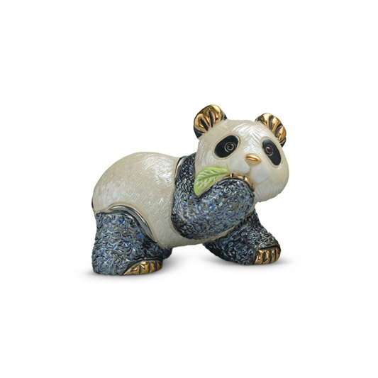 Figurine “Baby Panda With Leaf”