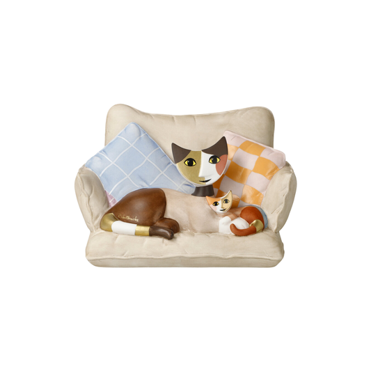 Figurine Chat "La Maman et Minni"