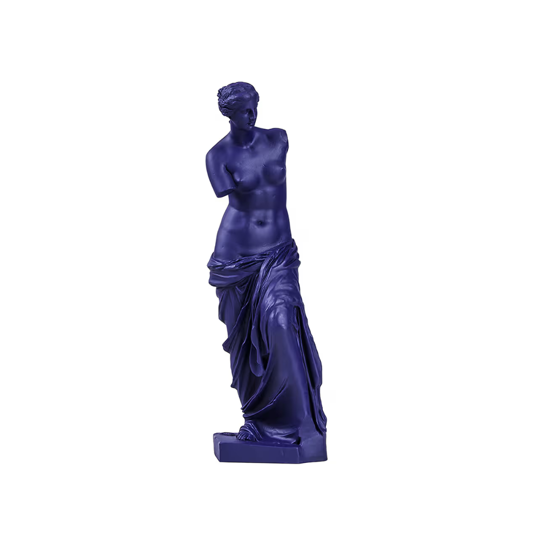Sculpture “Vénus de Milo Pop – Bleu foncé”
