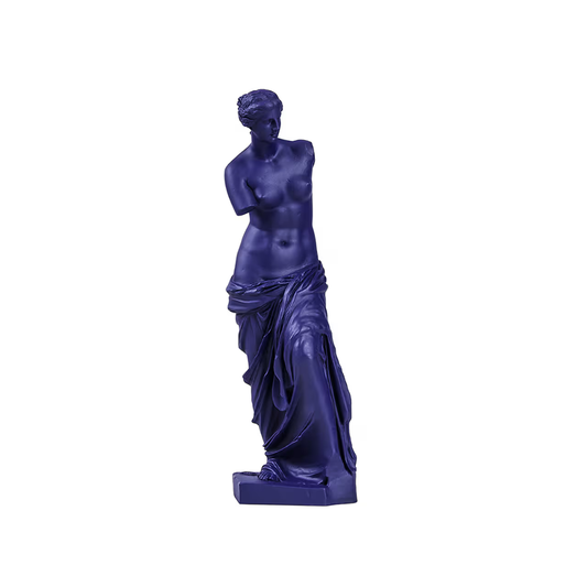 Sculpture “Vénus de Milo Pop – Bleu foncé”