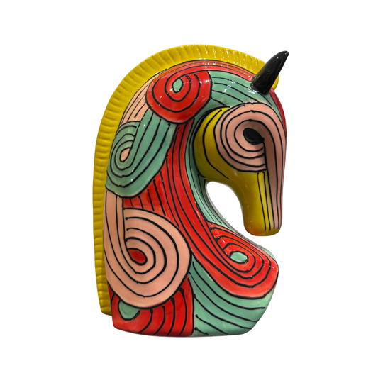 Statuette "Grande Tête de Cheval Abstraite"