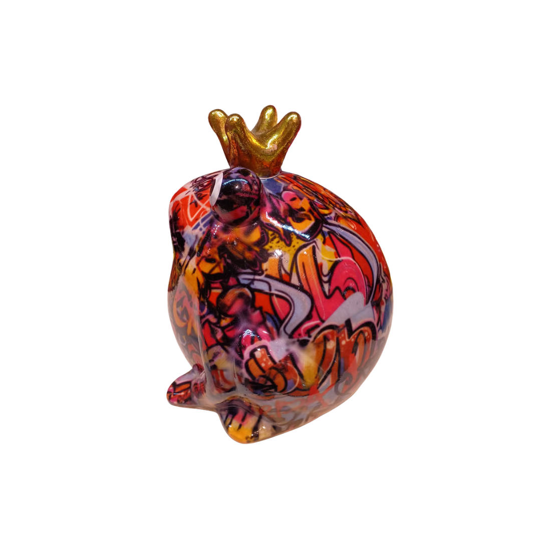 Tirelire "Grenouille Freddy" – Street Art Rouge