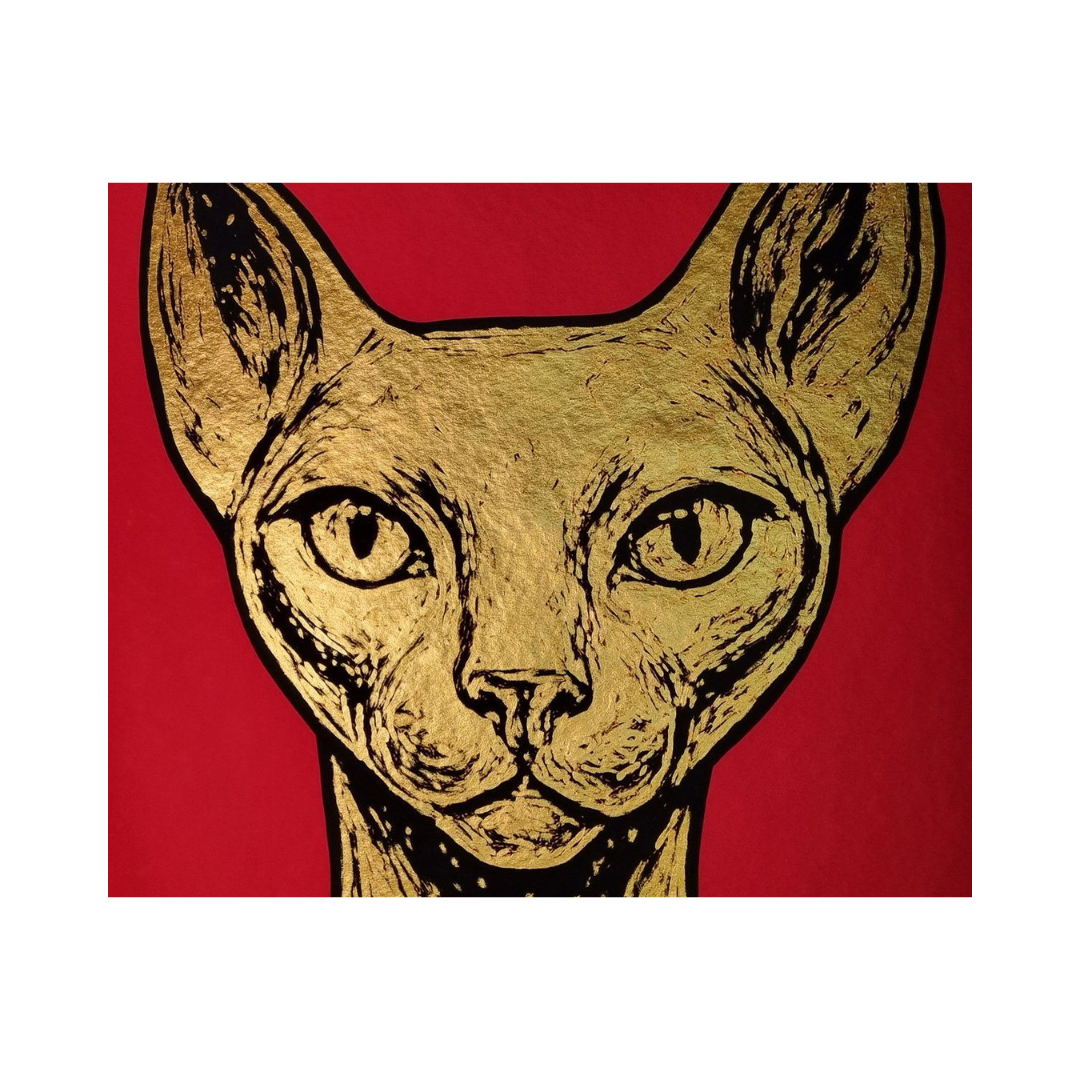 Tableau “Sphynx (Rouge)”