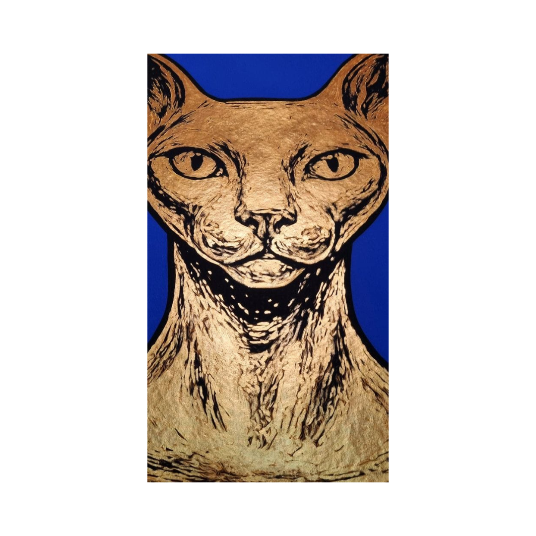 Tableau “Sphynx (Bleu K)”