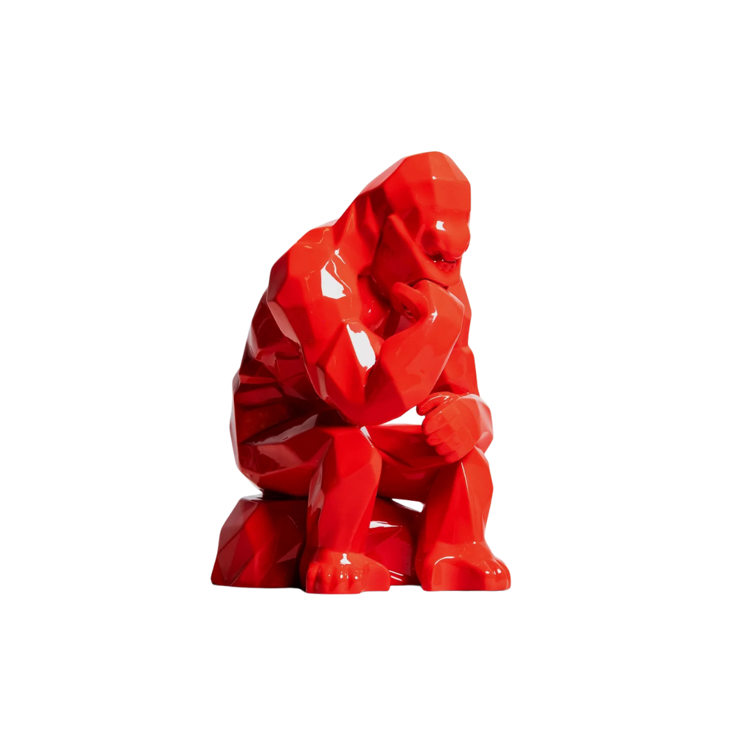 Sculpture “Kong Penseur Rouge”