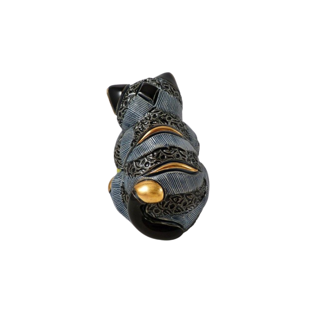 Figurine “Striped Kitten with Yarn Ball”