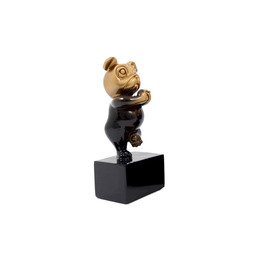 Statuette "Bouledogue Yoga"