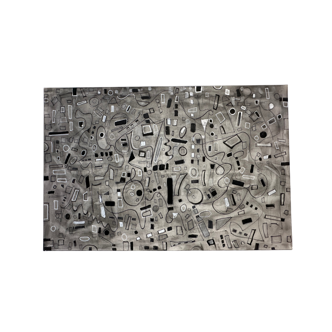 Tableau “Composition Abstraite Métallique”