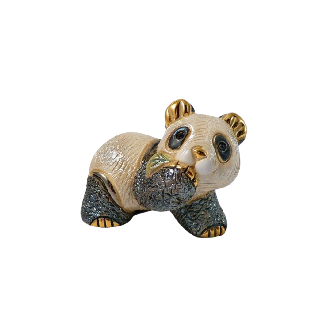 Figurine “Baby Panda With Leaf”