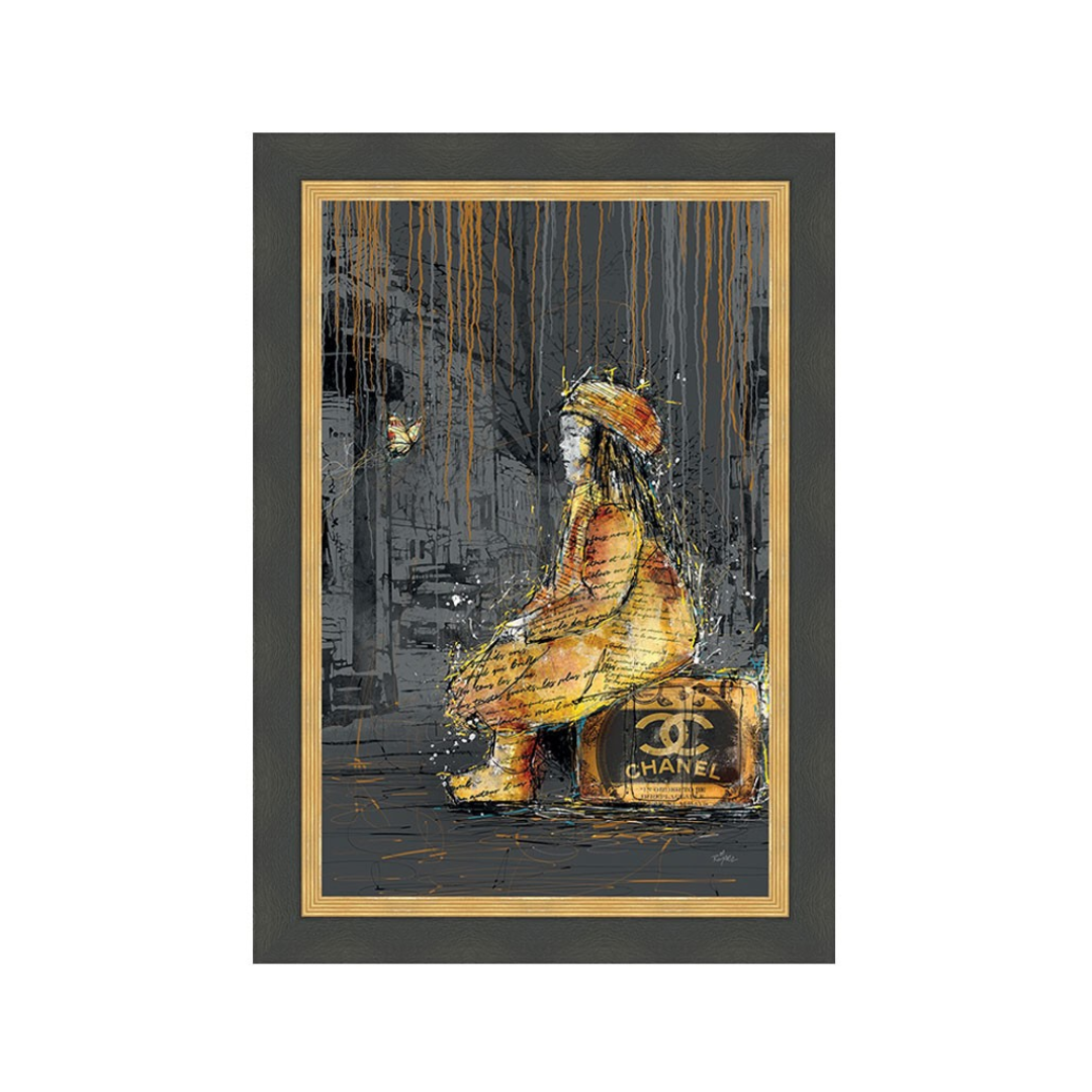 Tableau "La Petite Fille sur la Valise"