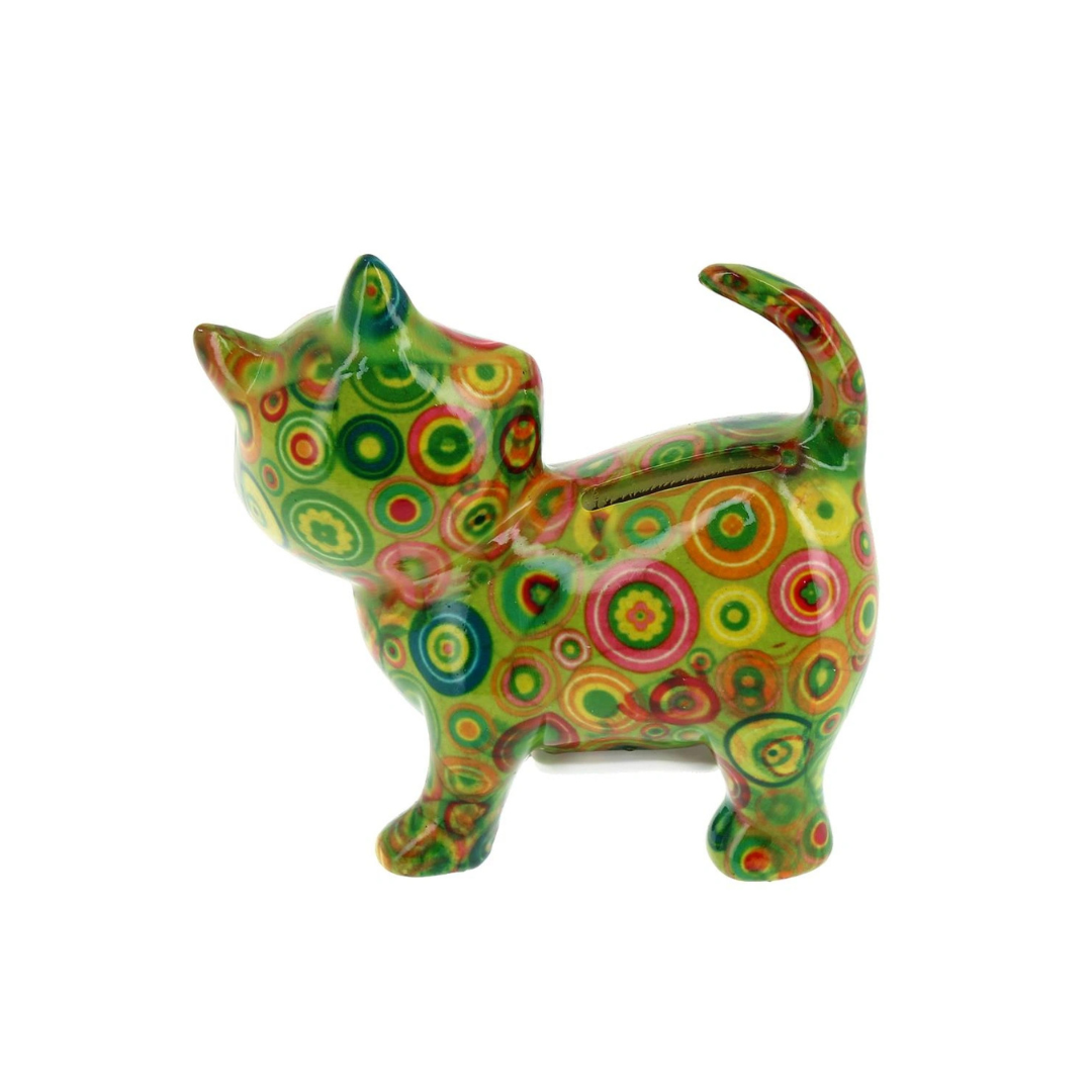 Tirelire "Chat Kiki Flower Power"