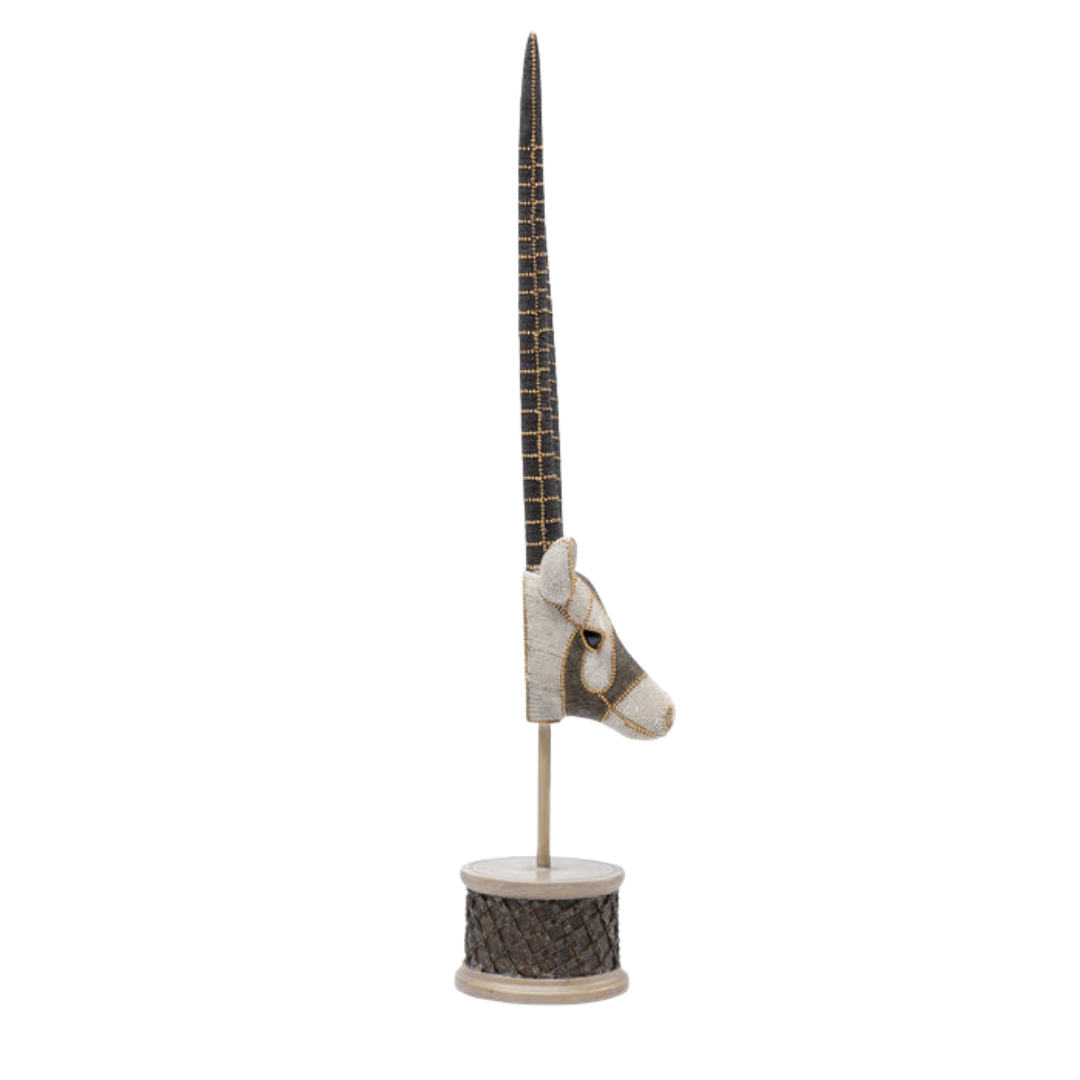 Sculpture “Antelope Head Pearls 79”