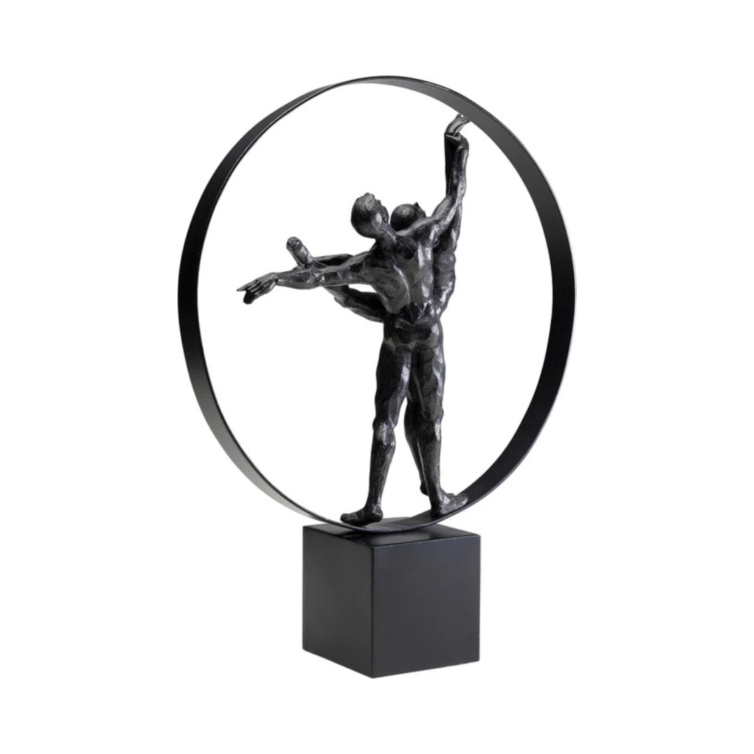 Sculpture "Couple de Danseurs en Cercle"