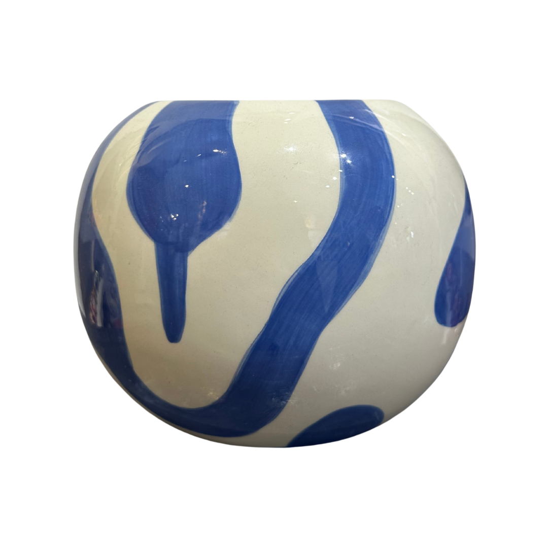 Vase "Motifs Bleus"