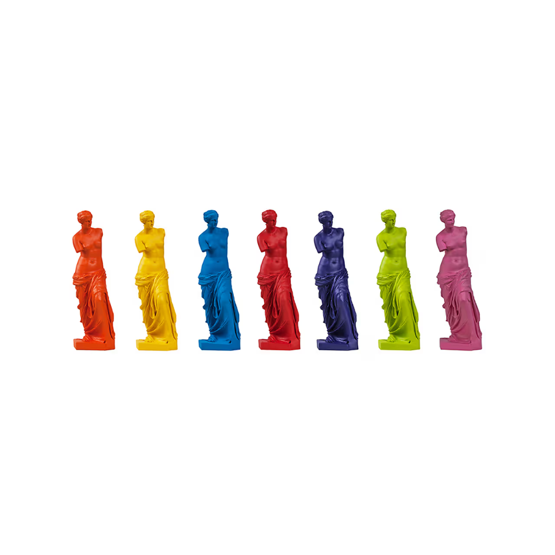 Sculpture “Vénus de Milo Pop – Bleu foncé”