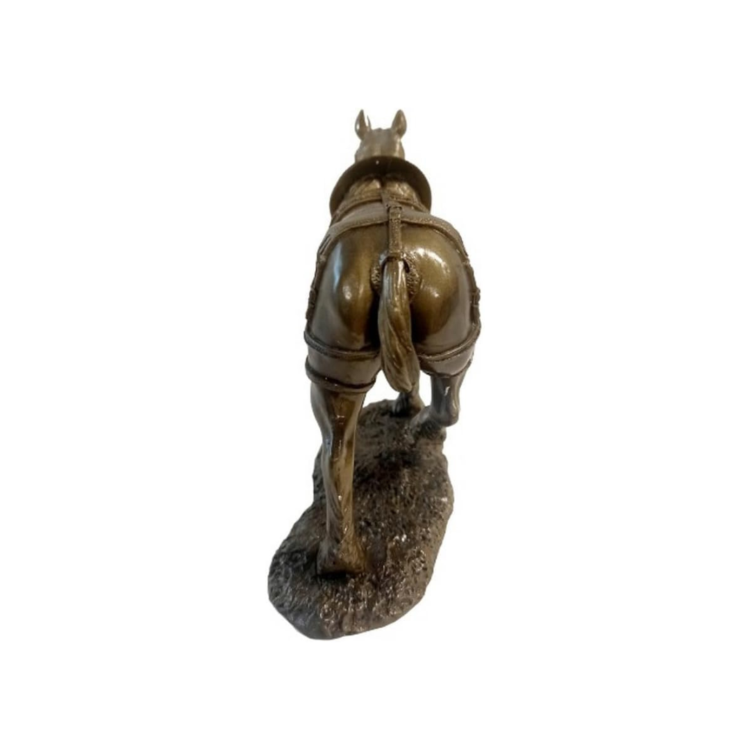 Statuette "Cheval de trait Clydesdale"