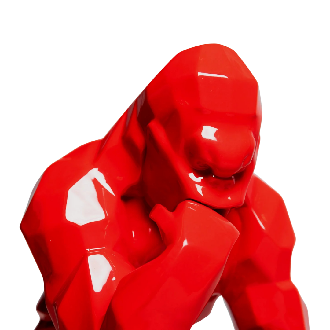 Sculpture “Kong Penseur Rouge”