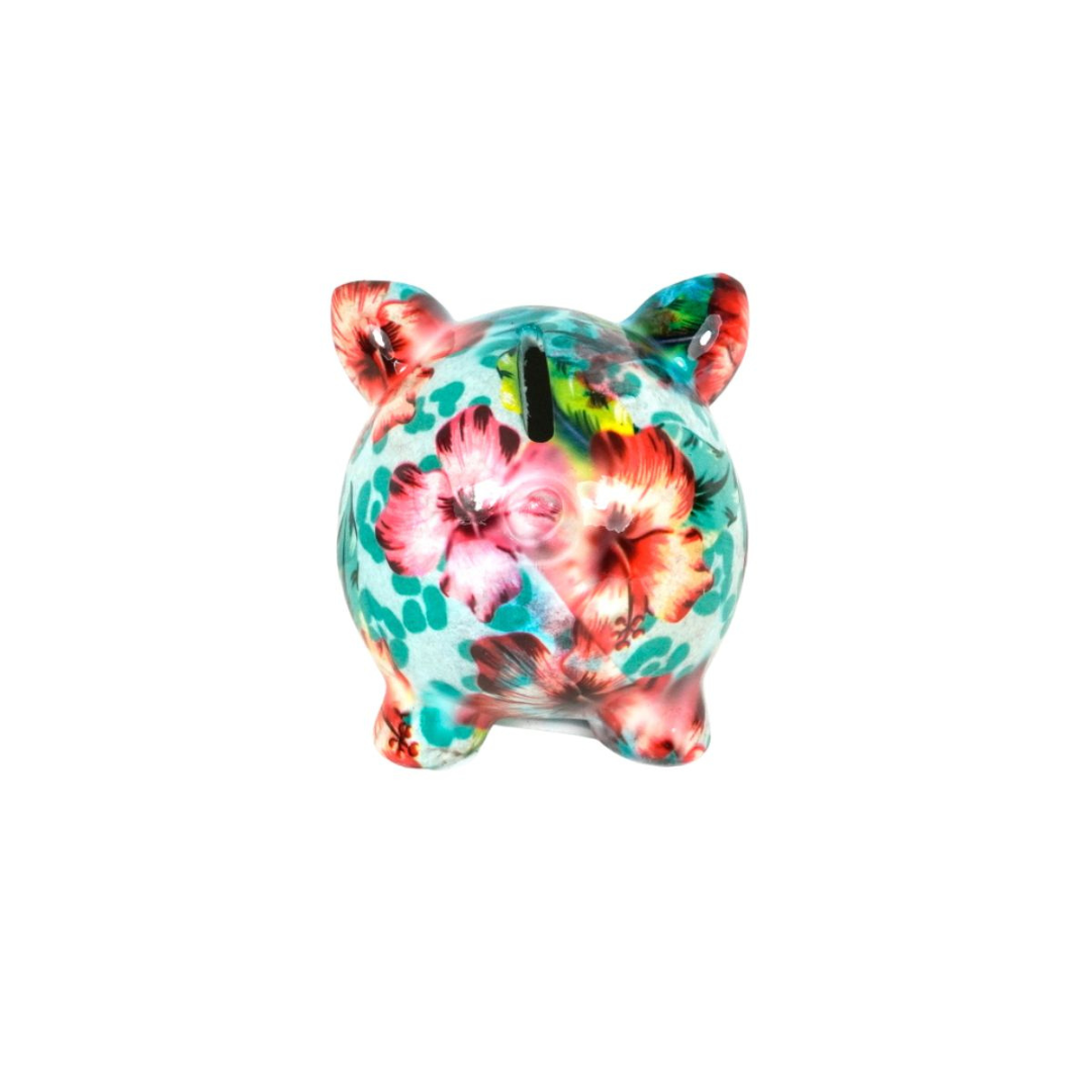 Tirelire "Rosie le Cochon Blue Flower"