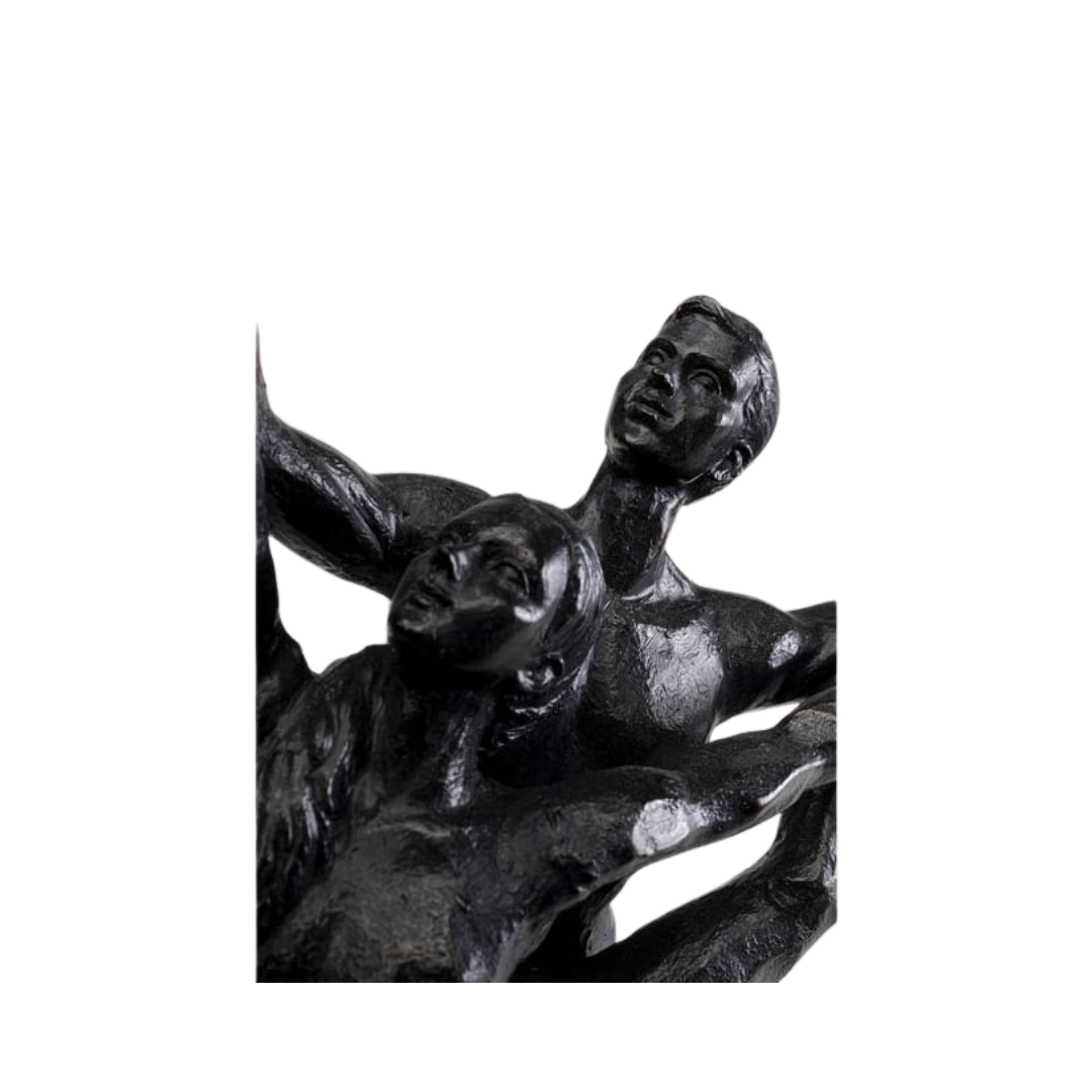 Sculpture "Couple de Danseurs en Cercle"