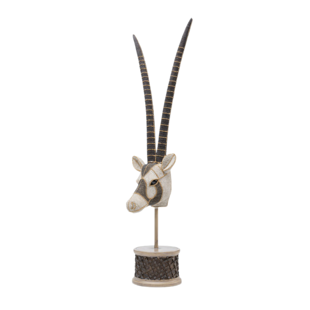 Sculpture “Antelope Head Pearls 79”
