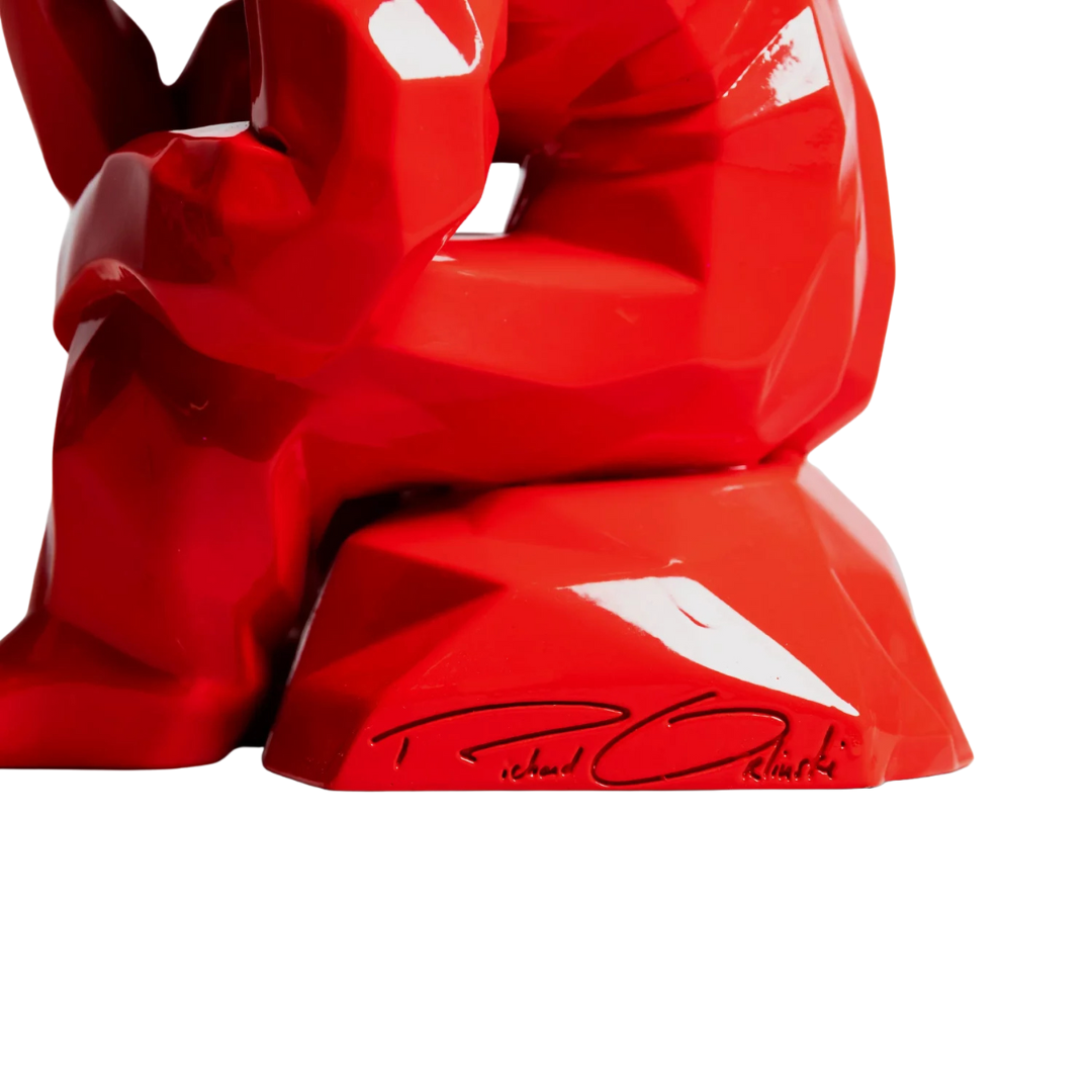 Sculpture “Kong Penseur Rouge”