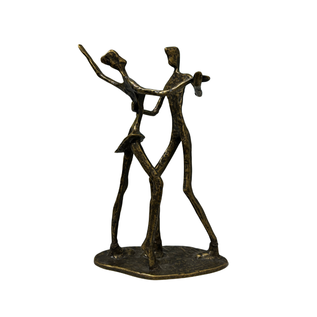 Sculpture "Couple de Danseurs" – Bronze Forgé