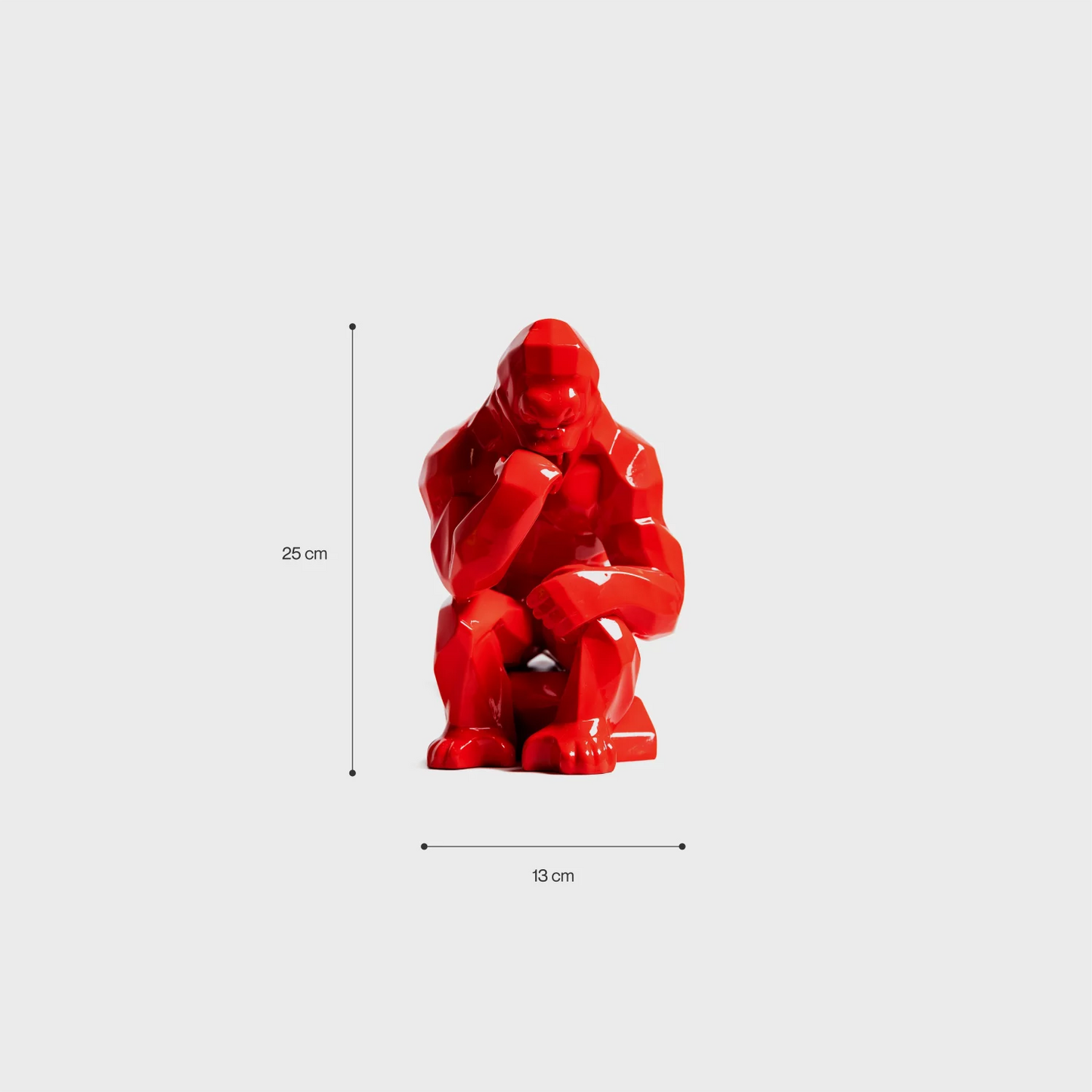 Sculpture “Kong Penseur Rouge”