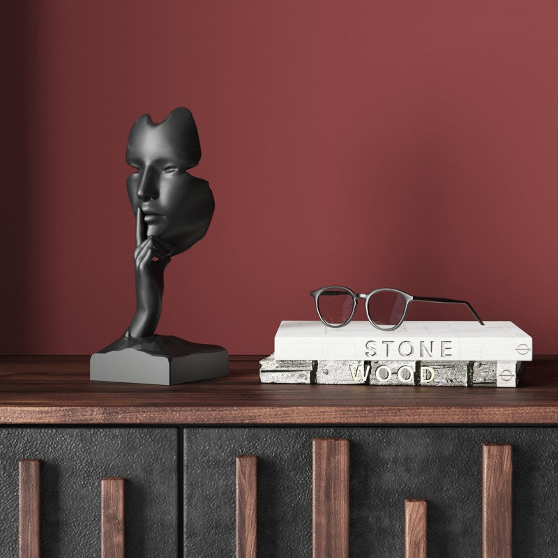 Déco Visage Main Noir